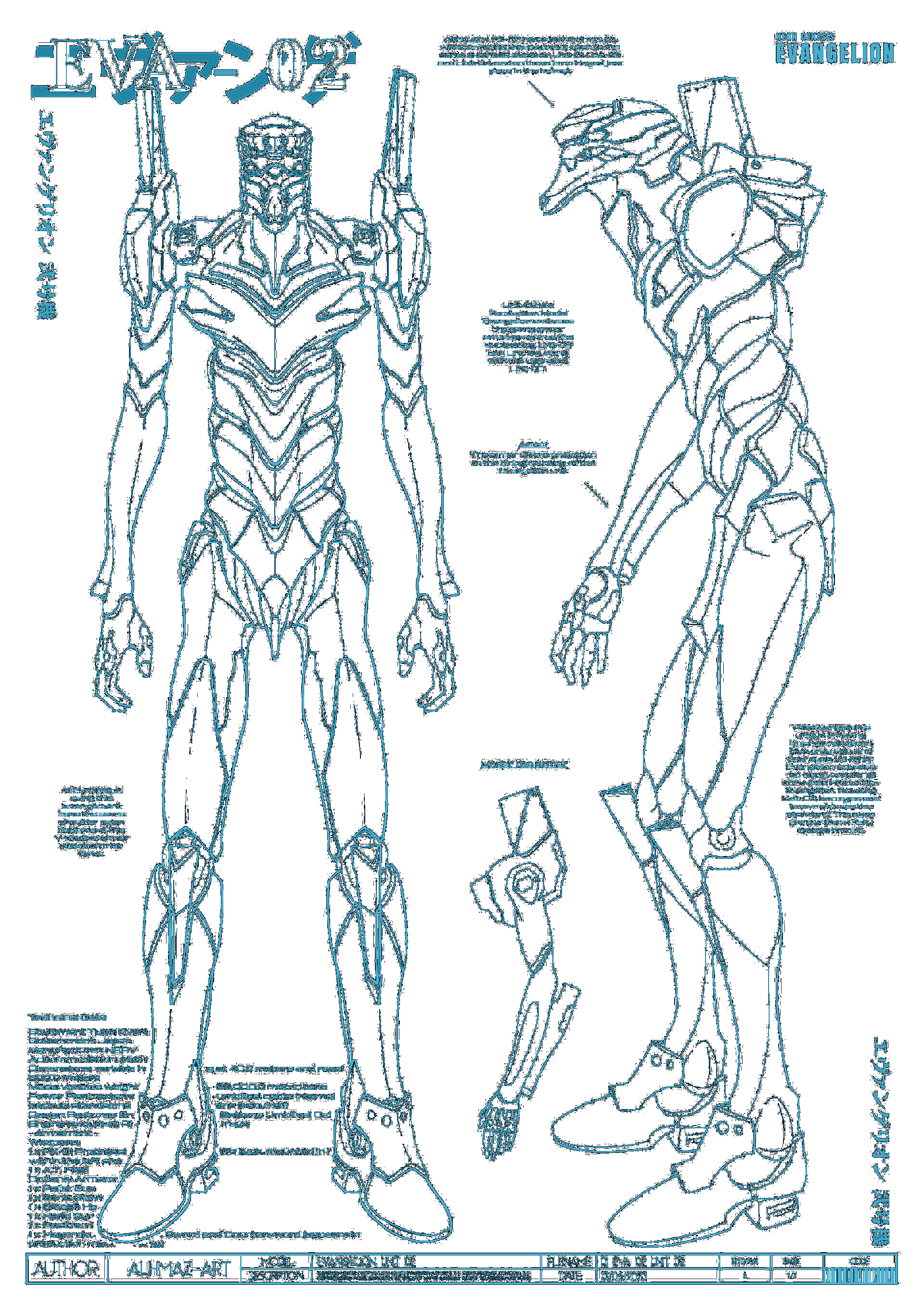 Unit02 blueprint (original figure made by Alhmaz-art)